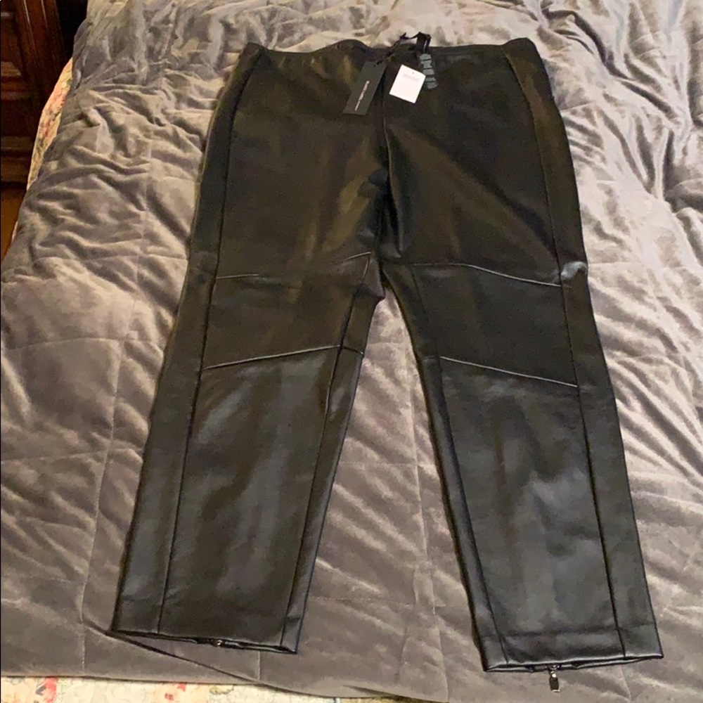 NWT CHICO’S FAUX LEATHER PANTS
